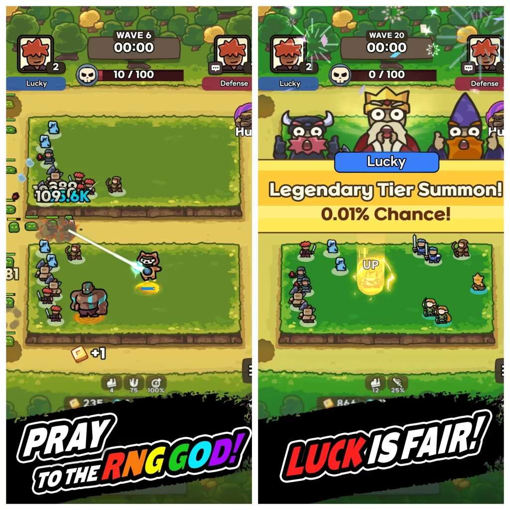 Lucky Defense Mod Apk (Unlimited Money) Latest Version