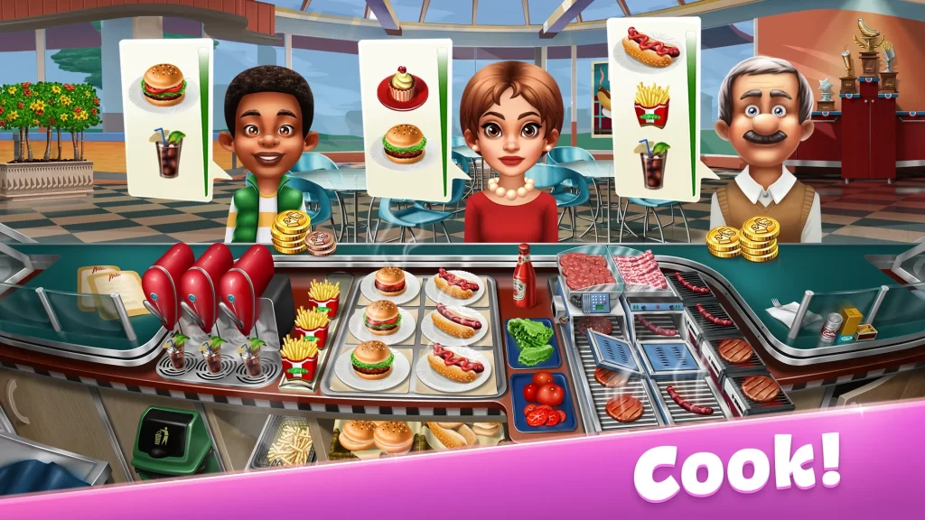 Cooking Fever MOD APK (Unlimited Money/Gems) Unlocked