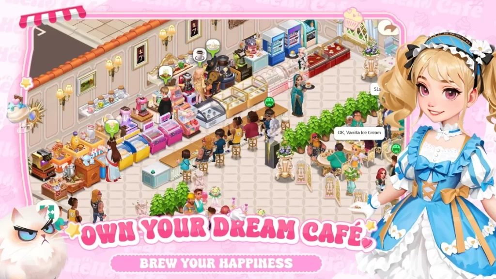 Hello Cafe Mod Apk (Unlimited Money) Unlocked